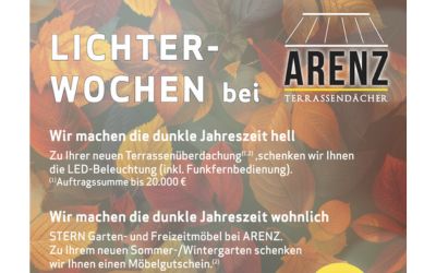 Geburtstagsgeschenke – 25 Jahre ARENZ Terrassendächer