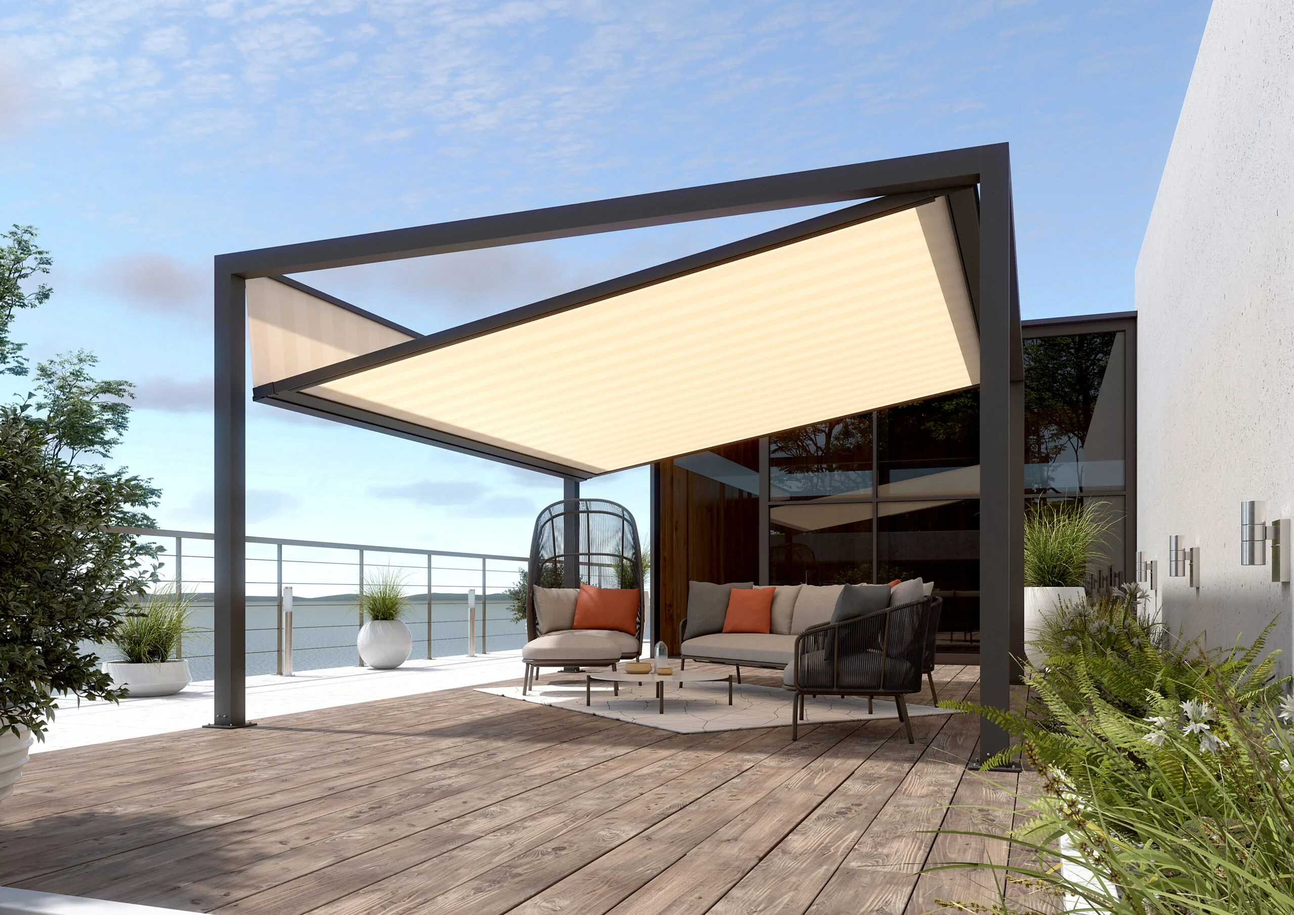 Terrassenüberdachung mit Markise Region Wittlich